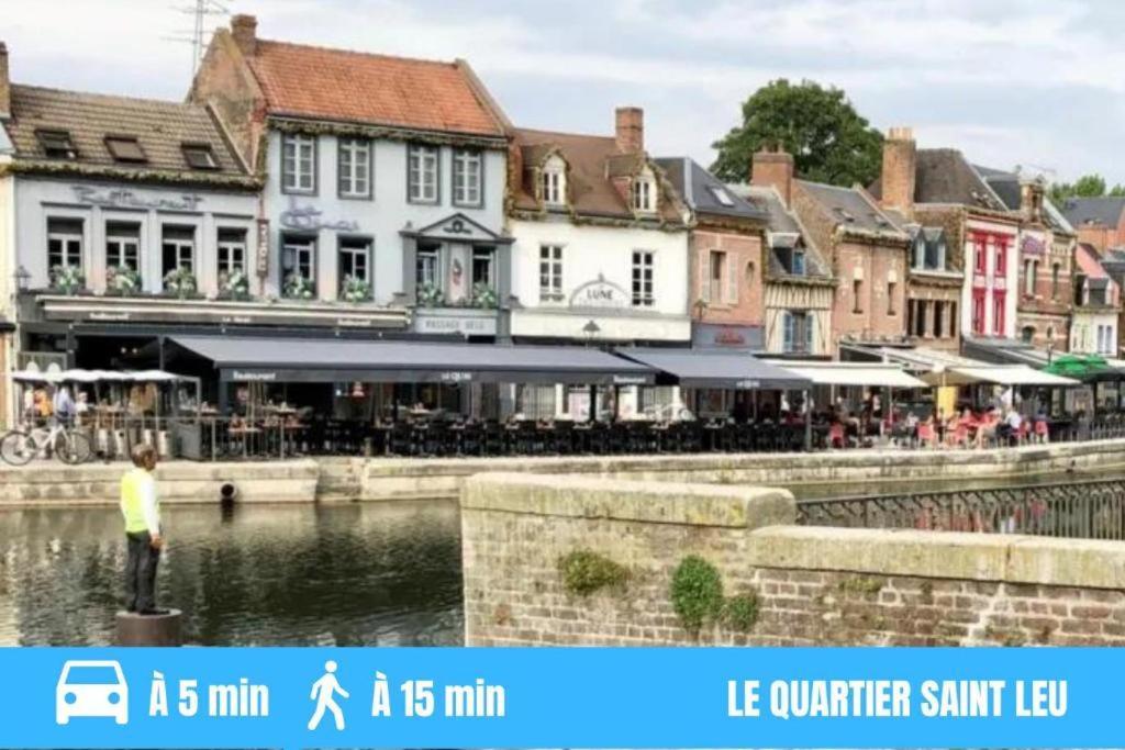 Grand Studio Amiens Gare Tout Confort Wifi Netflix 2Pers Esterno foto